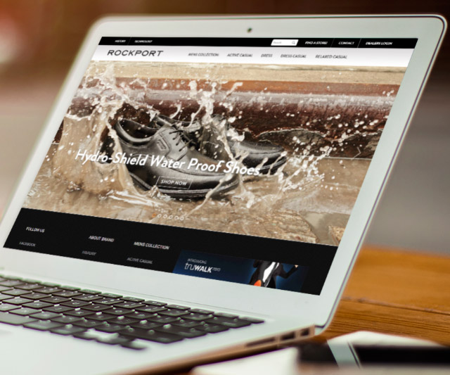 website designing for rockport india