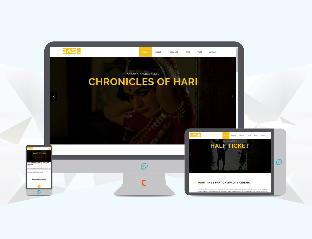 responsive media website designing