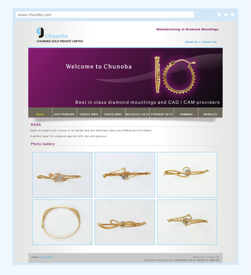 jewellery website designing